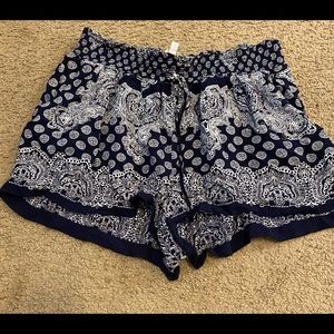 Navy light weight shorts